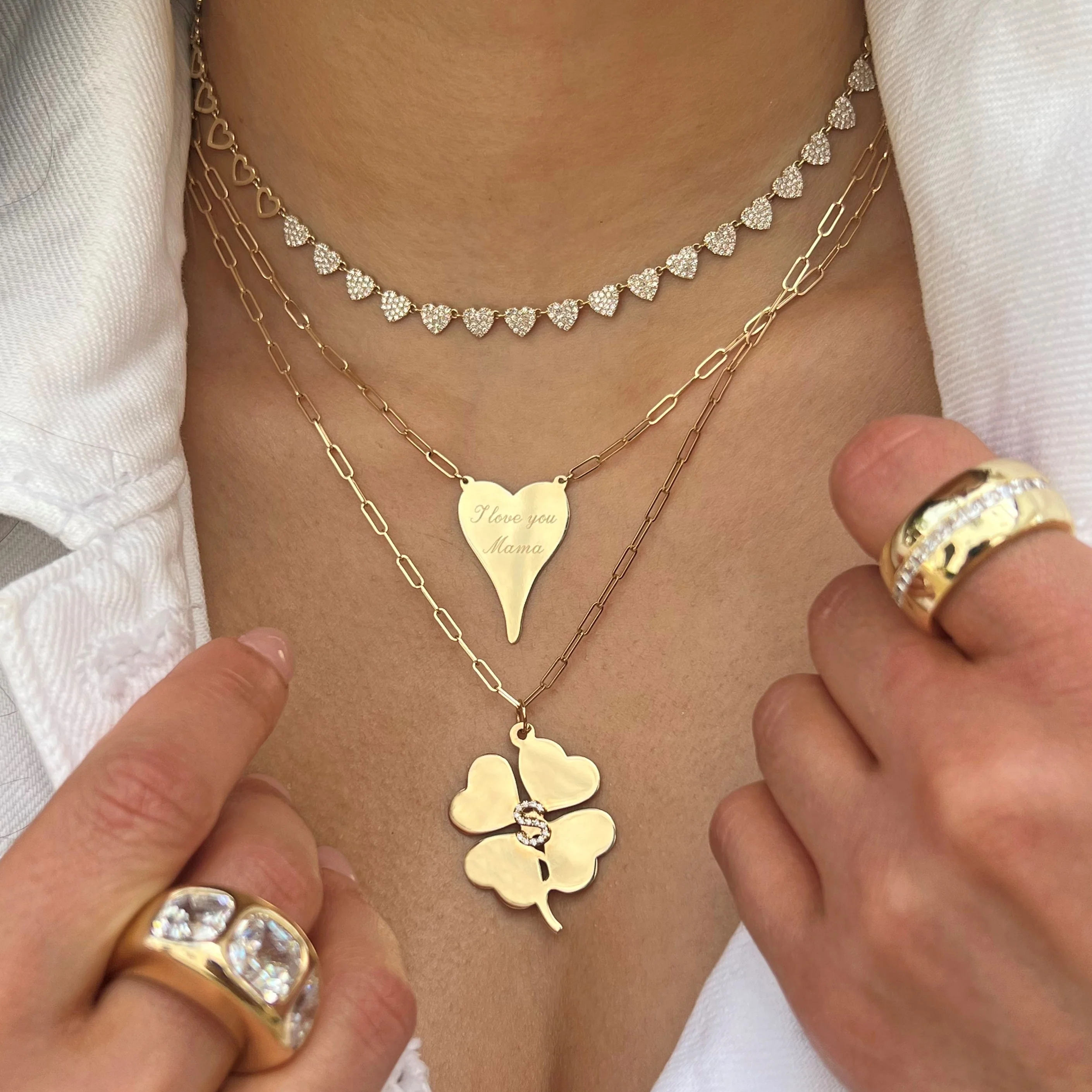 I Love You Mama Heart Necklace - Image 7